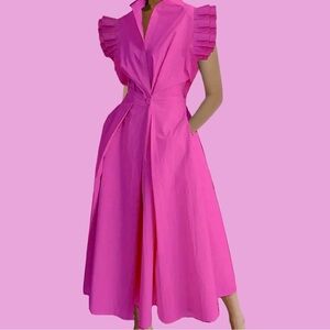 Jane Dress with Ruffle Sleeve